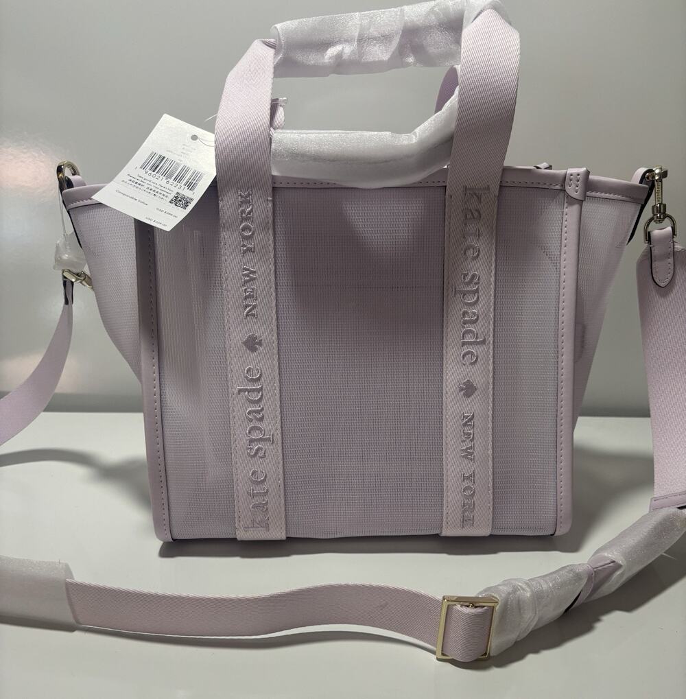Kate Spade Small Mesh Kip Tote Crossbody Bag Purse Pale Amethyst NWT SOLD OUT
